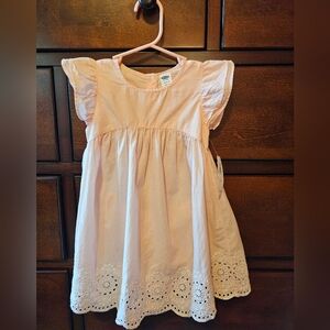 Old Navy girls 12-18 month light pink lace dress with diaper cover.